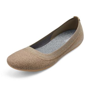 Chaussures Plates Allbirds Laine Breezers Femme Marron | FR4375YU