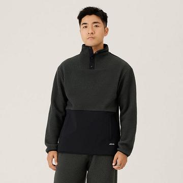 Sweat À Capuche Allbirds Fluff Fleece Pullover Homme Noir | FR4725DN