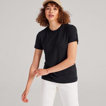 T Shirts Allbirds Sea Femme Noir | FR4319PQ