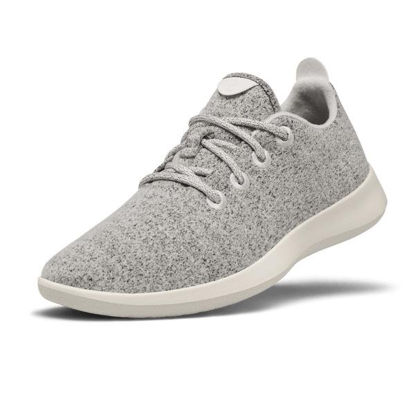 Baskets Allbirds Laine Runner Femme Grise Blanche | FR4562WY