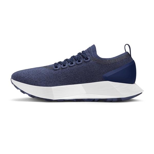 Chaussures Imperméables Allbirds Laine Flyer Mizzles Femme Bleu Marine | FR4369SO