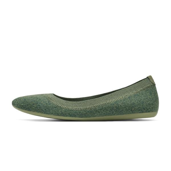 Chaussures Plates Allbirds Laine Breezers Femme Vert | FR4376TV