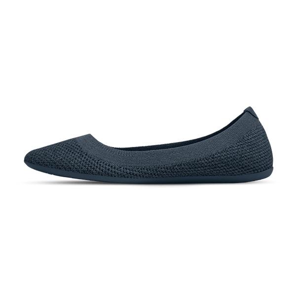 Chaussures Plates Allbirds Tree Breezers Femme Bleu Marine | FR4379WY