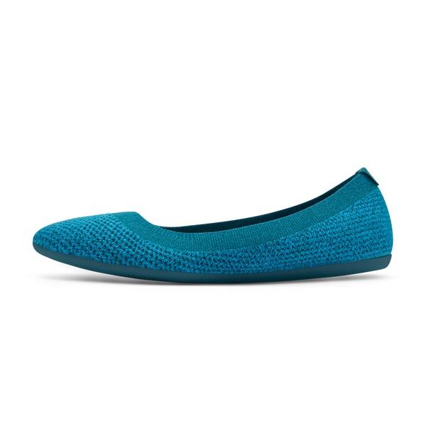 Chaussures Plates Allbirds Tree Breezers Femme Turquoise | FR4390JJ