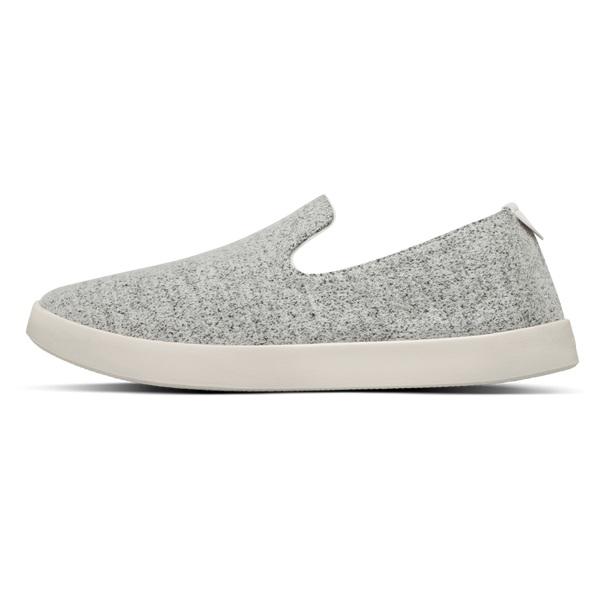 Chaussures Slip On Allbirds Laine Loungers Homme Grise Blanche | FR4958FM