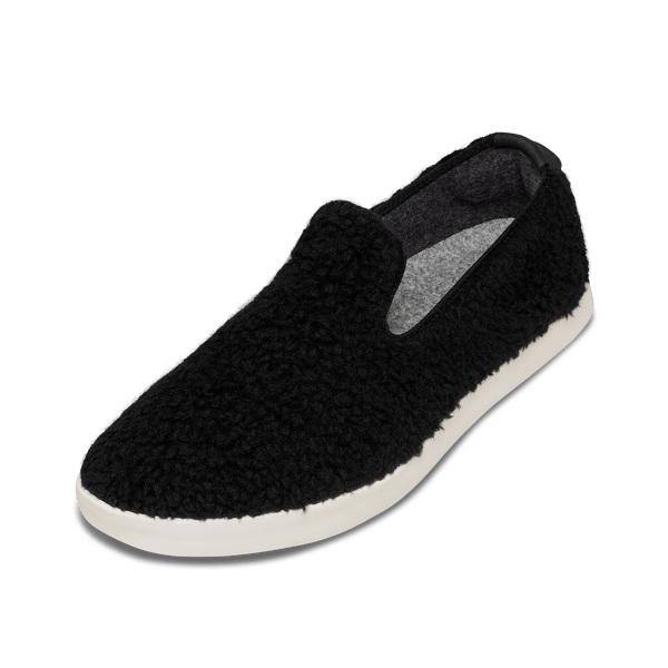 Chaussures Slip On Allbirds Laine Lounger Fluffs Homme Beige Noir | FR4966YU