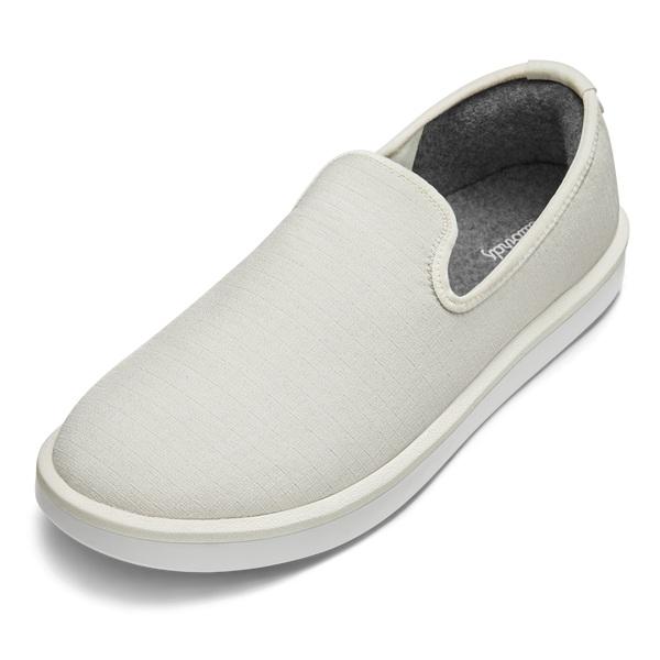 Chaussures Slip On Allbirds Laine Lounger Woven Homme Blanche | FR4971QZ