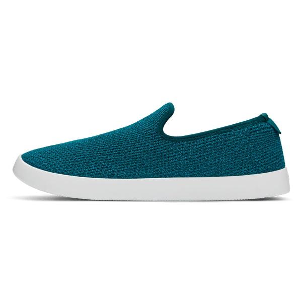 Chaussures Slip On Allbirds Tree Loungers Femme Turquoise | FR4538NB