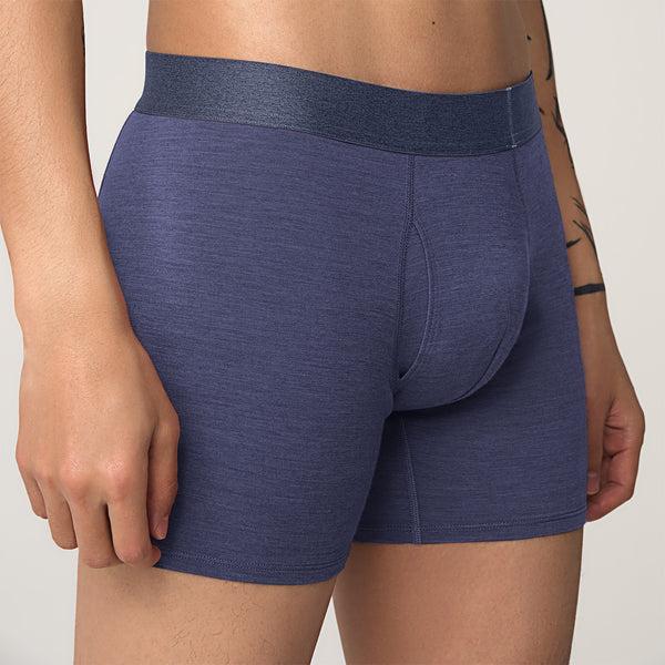 Sous Vêtement Allbirds Trino® Boxer Brief Homme Bleu Marine | FR4780PQ