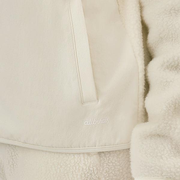 Sweat À Capuche Allbirds Fluff Fleece Pullover Femme Blanche | FR4277MA