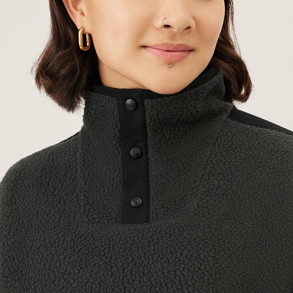 Sweat À Capuche Allbirds Fluff Fleece Pullover Femme Noir | FR4278NB