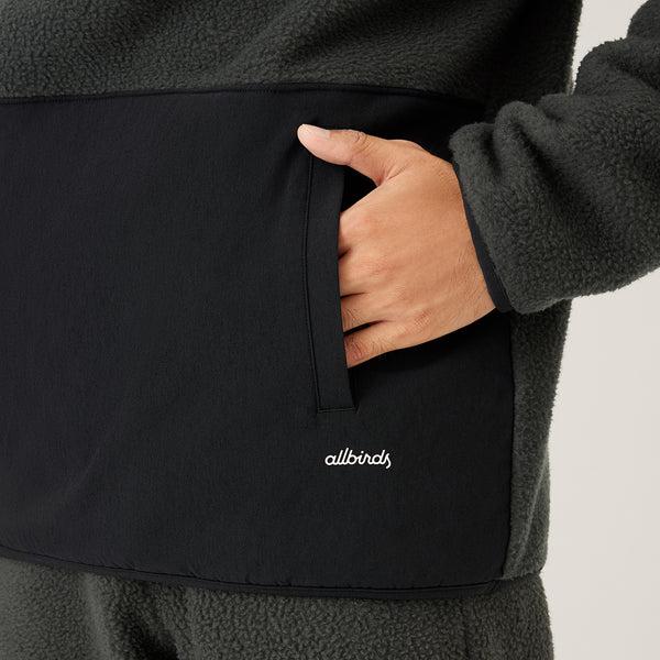 Sweat À Capuche Allbirds Fluff Fleece Pullover Homme Noir | FR4725DN