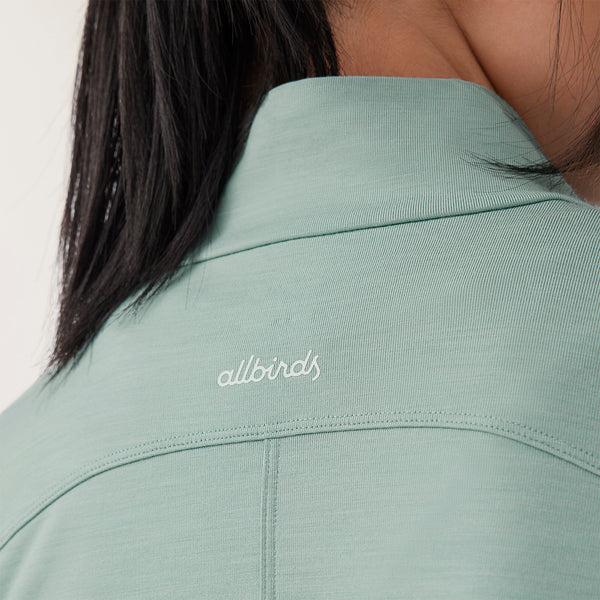 Sweat À Capuche Allbirds Performance Quarter Zip Femme Vert | FR4282XF