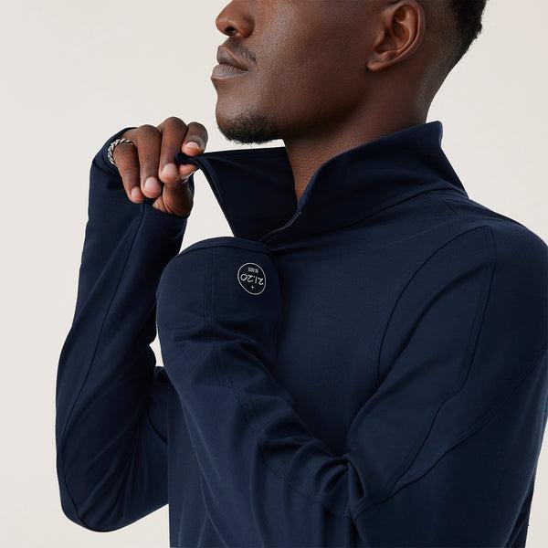 Sweat À Capuche Allbirds Performance Quarter Zip Homme Bleu Marine | FR4727AP