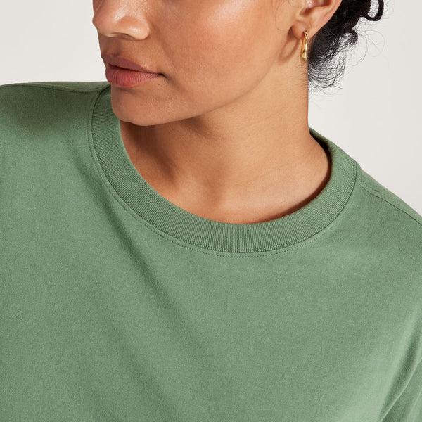 T Shirts Allbirds Allgood Coton Long Sleeve Femme Vert | FR4314GL