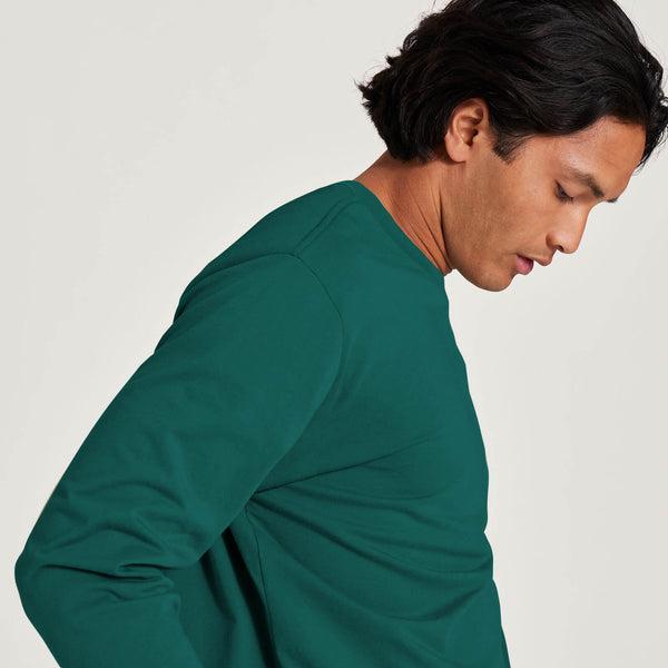 T Shirts Allbirds Allgood Coton Long Sleeve Homme Turquoise | FR4764IS