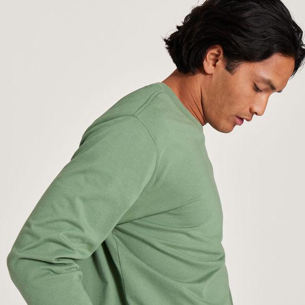 T Shirts Allbirds Allgood Coton Long Sleeve Homme Vert | FR4766YU