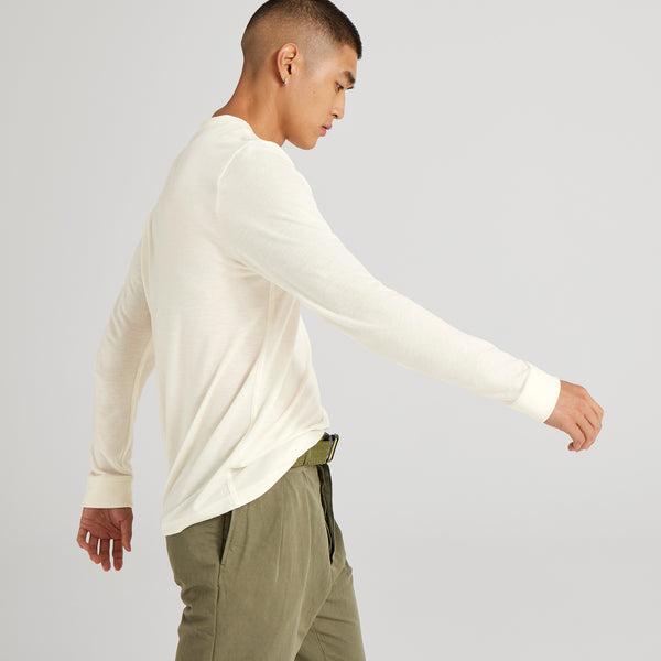 T Shirts Allbirds Long Sleeve Sea Homme Blanche | FR4771QZ