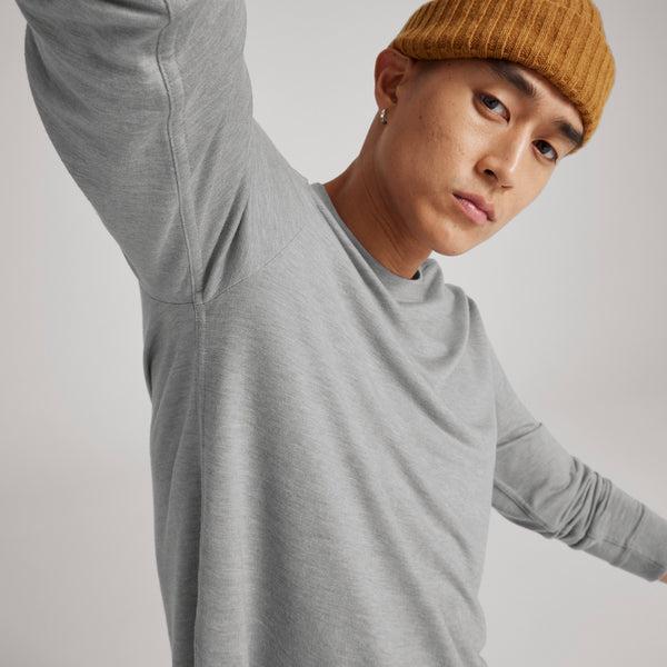 T Shirts Allbirds Long Sleeve Sea Homme Grise | FR4772MA