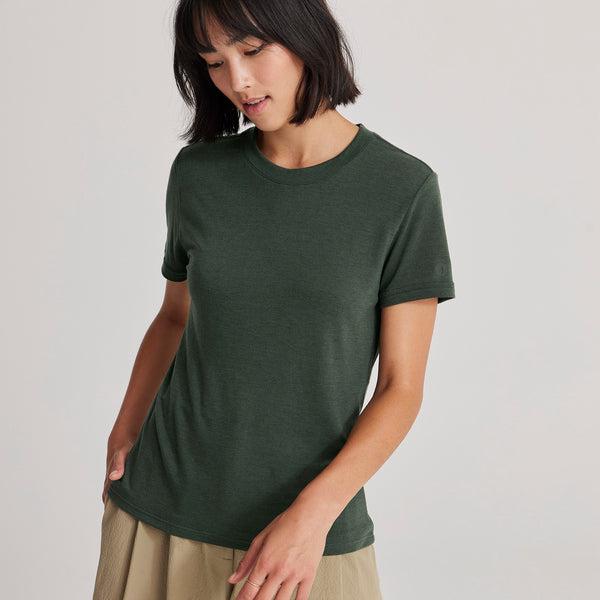 T Shirts Allbirds Sea Femme Vert | FR4317SO