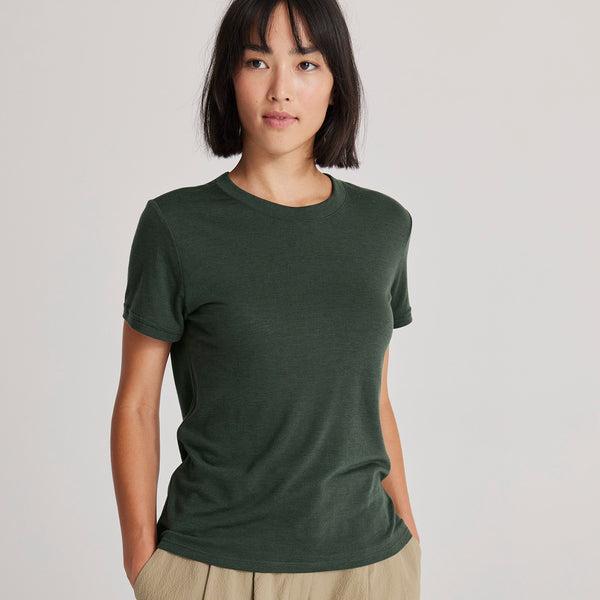 T Shirts Allbirds Sea Femme Vert | FR4317SO